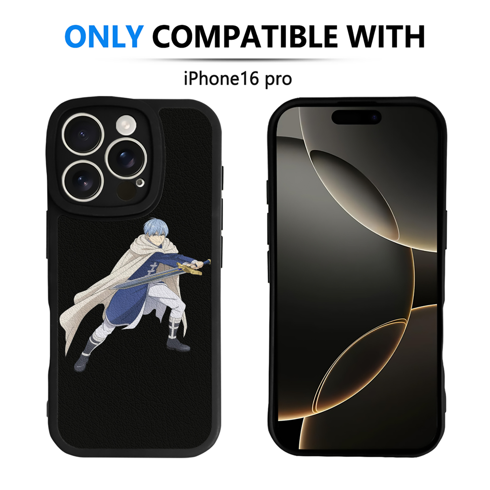 （画像用） 葬送のフリーレン Frieren 【iPhone 16シリーズ対応】シリコンスマホケース（レザー調） 材質：シリコン